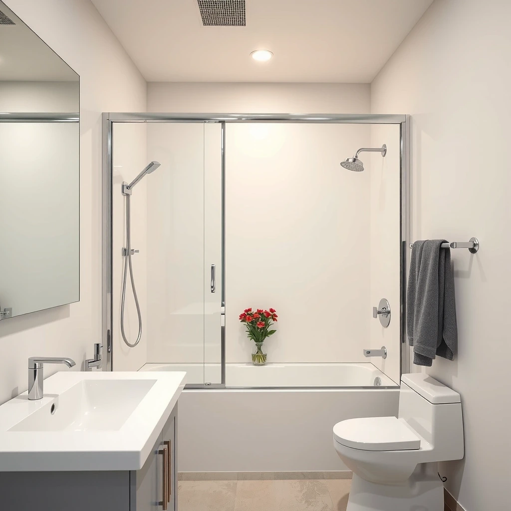 Polished bathroom fixtures